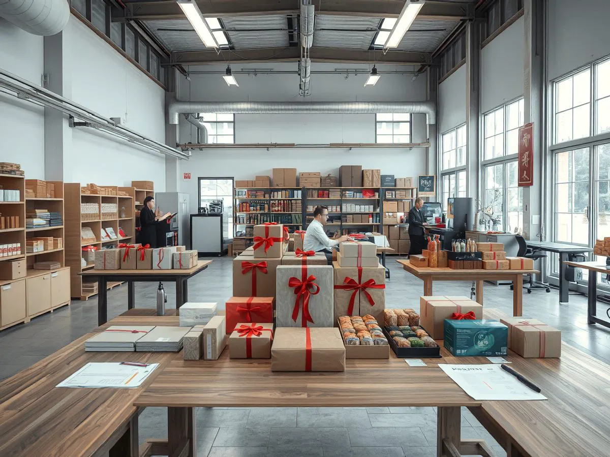 祝德公司展示内蒙古农特产品与定制礼盒